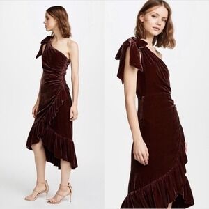 Ulla Johnson Elisa Velvet Midi Dress